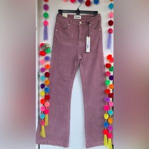 ROLLA’S : East Coast Flare, High Rise Flare, Size 27 Color: Plum Cord